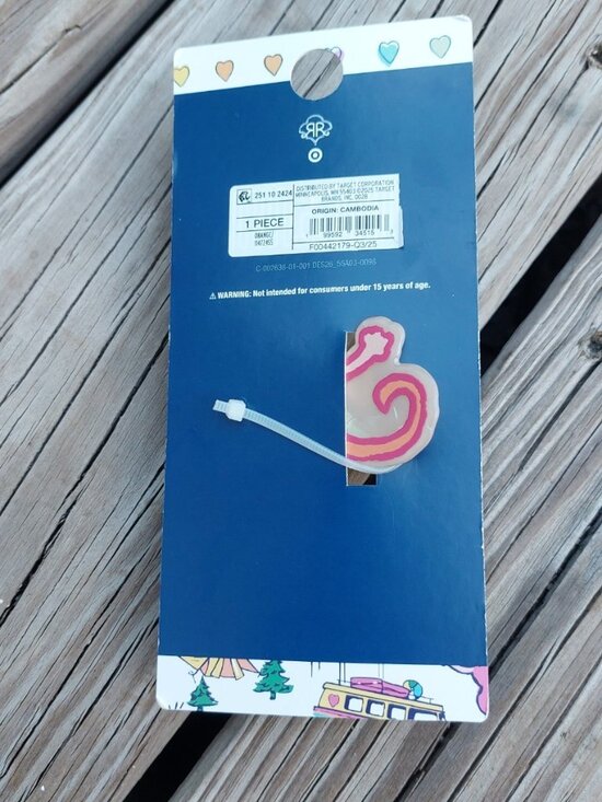 NWT RARE Target x Roller Rabbit Pink Geo Heart Get Ready Set/Claw Clip/Hair Tyes